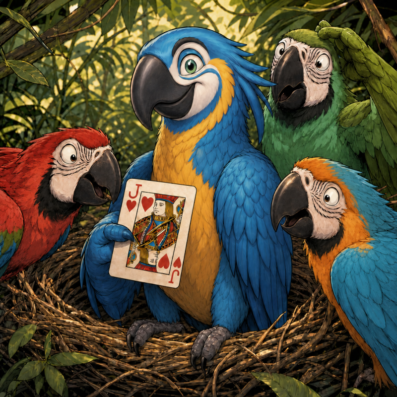 Omakaw Backstory - Panel 2: The Baffled Flock